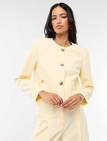 Giacca corta da cerimonia tinta unita