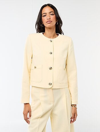 Giacca corta da cerimonia tinta unita