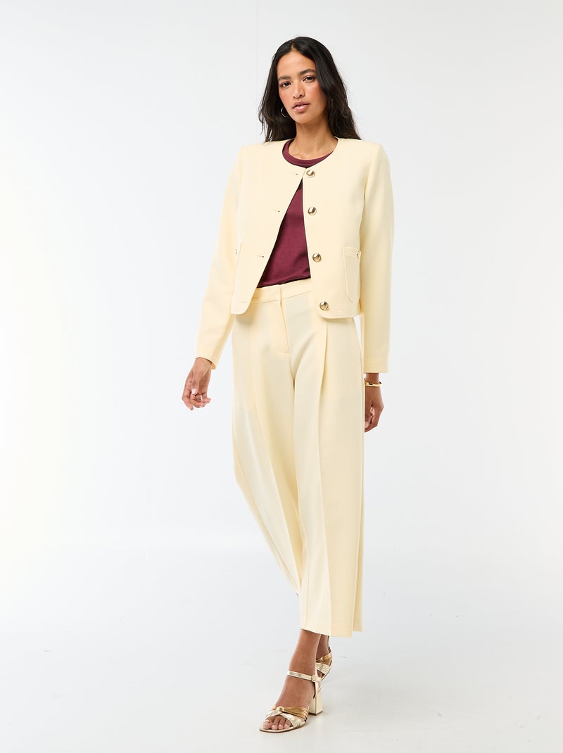 Giacca corta da cerimonia tinta unita Beige - Kiabi