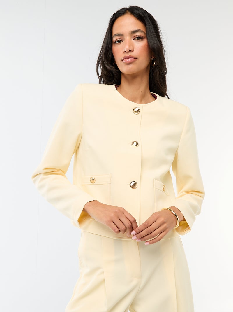 Giacca corta da cerimonia tinta unita Beige - Kiabi