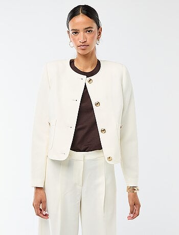 Giacca corta da cerimonia tinta unita