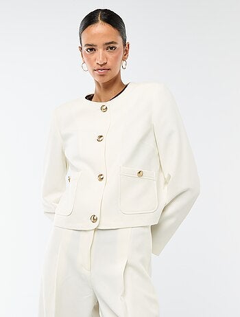 Giacca corta da cerimonia tinta unita