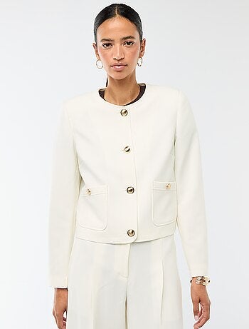 Giacca corta da cerimonia tinta unita