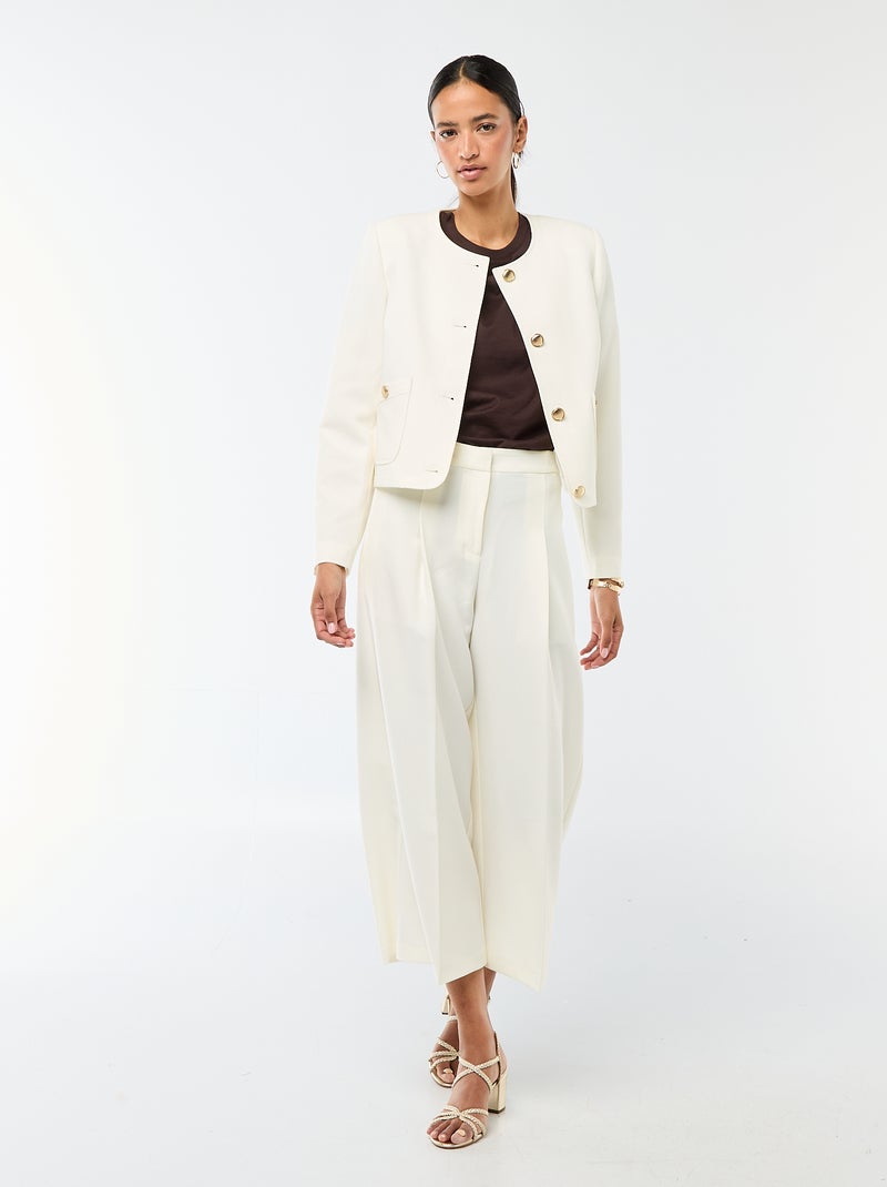 Giacca corta da cerimonia tinta unita Bianco - Kiabi