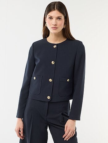 Giacca corta da cerimonia tinta unita