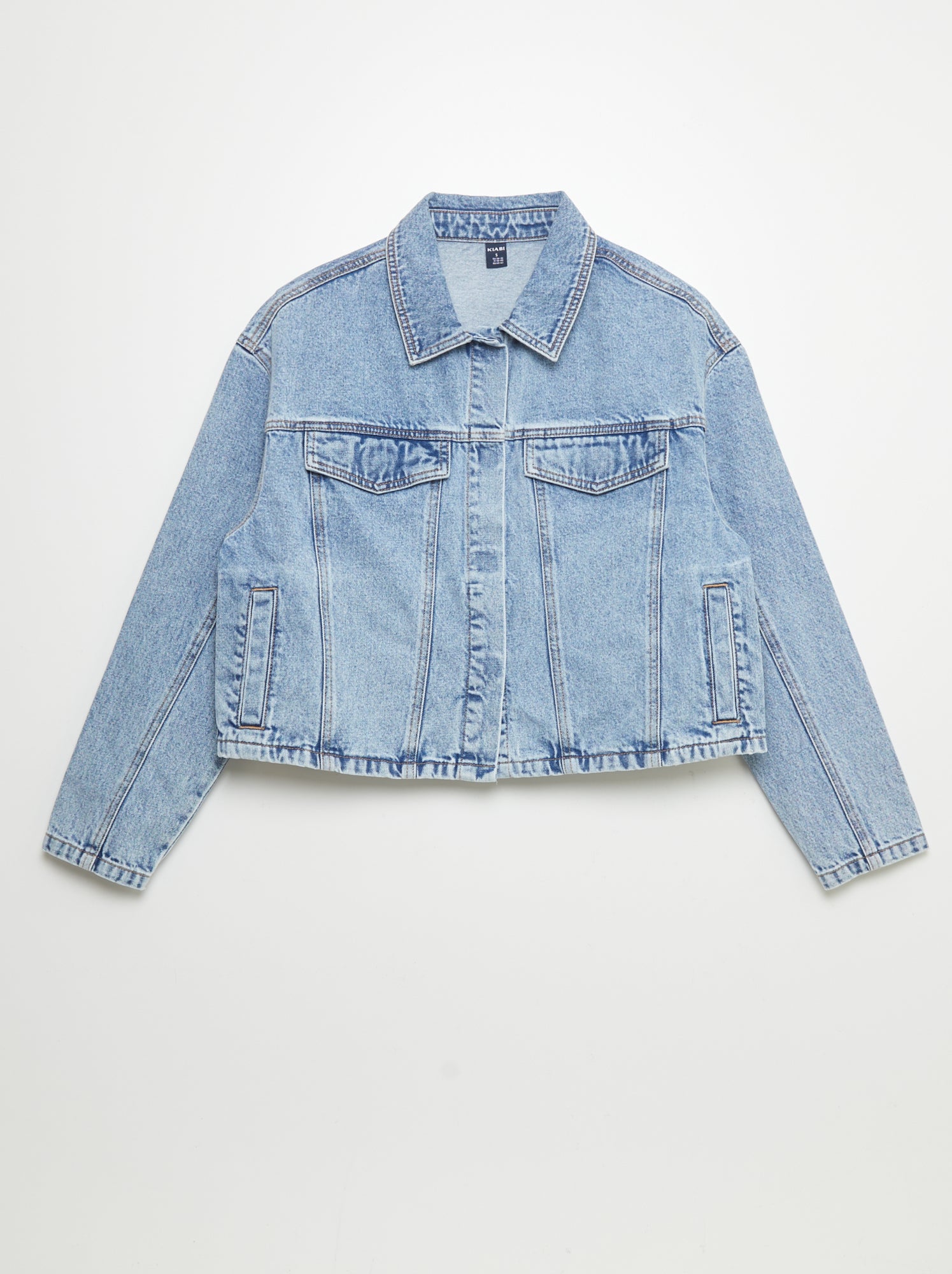 Veste en orders jeans courte zara