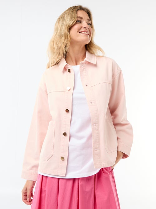 Giacca corta in denim con 2 tasche applicate - Kiabi