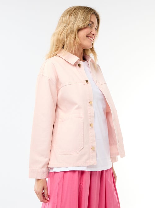 Giacca corta in denim con 2 tasche applicate - Kiabi