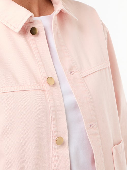 Giacca corta in denim con 2 tasche applicate - Kiabi