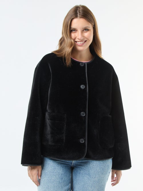 Giacca corta in ecopelliccia - Kiabi