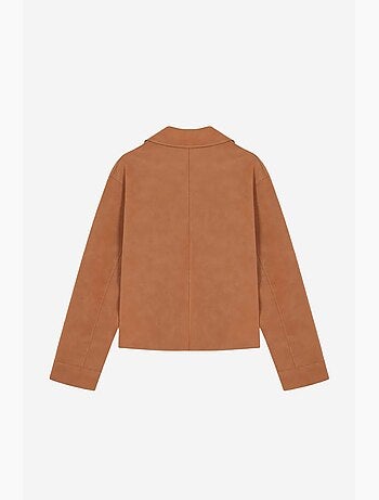 Giacca corta in finto suede da donna dilvin