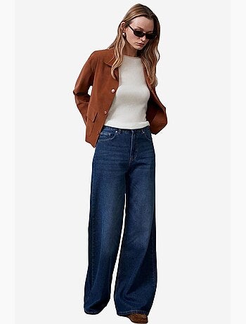 Giacca corta in finto suede da donna dilvin