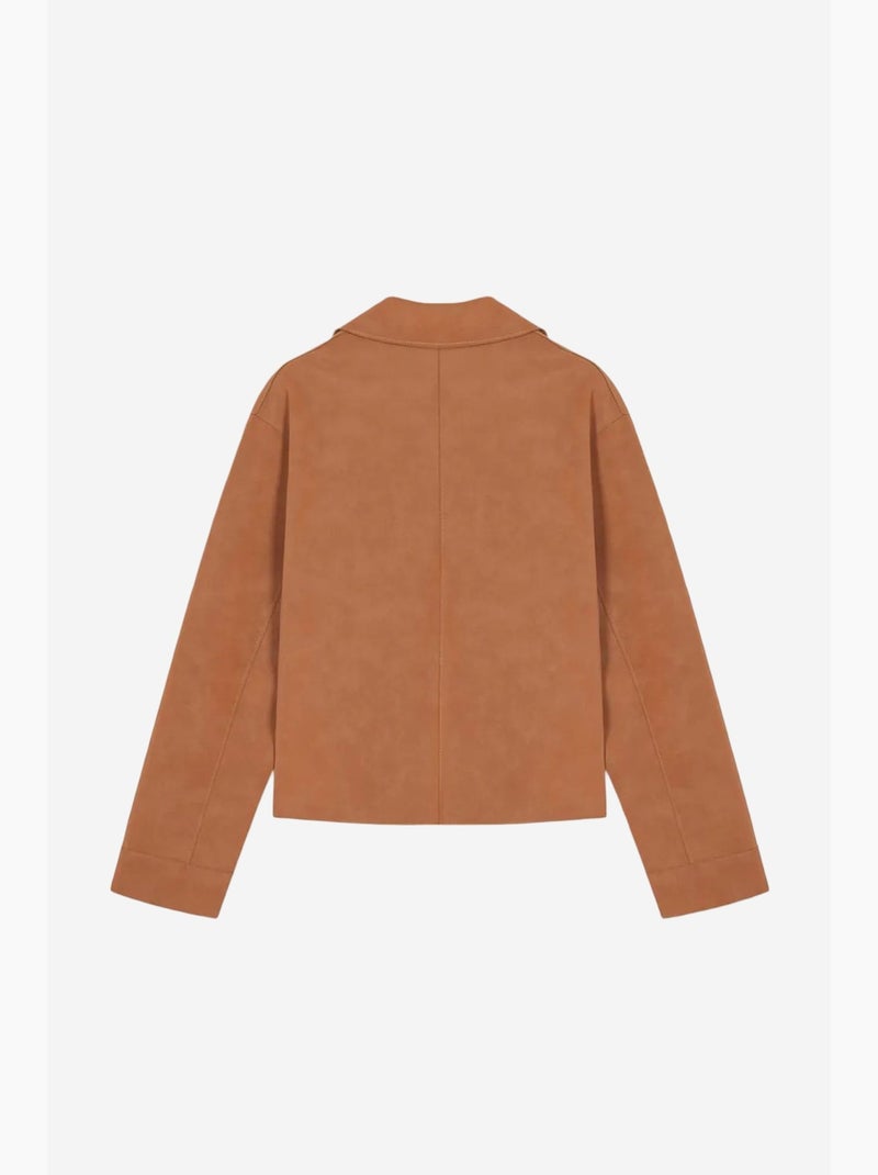 Giacca corta in finto suede da donna dilvin Marrone - Kiabi