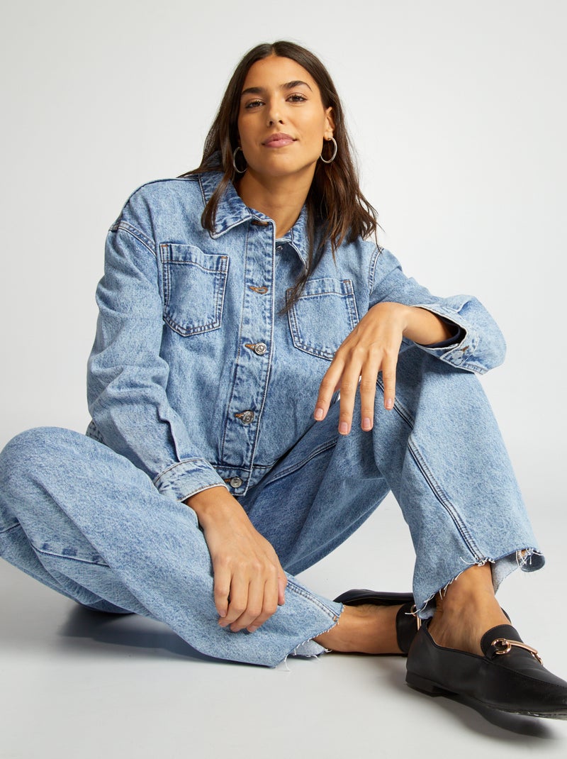 Giacca corta in jeans BLU - Kiabi