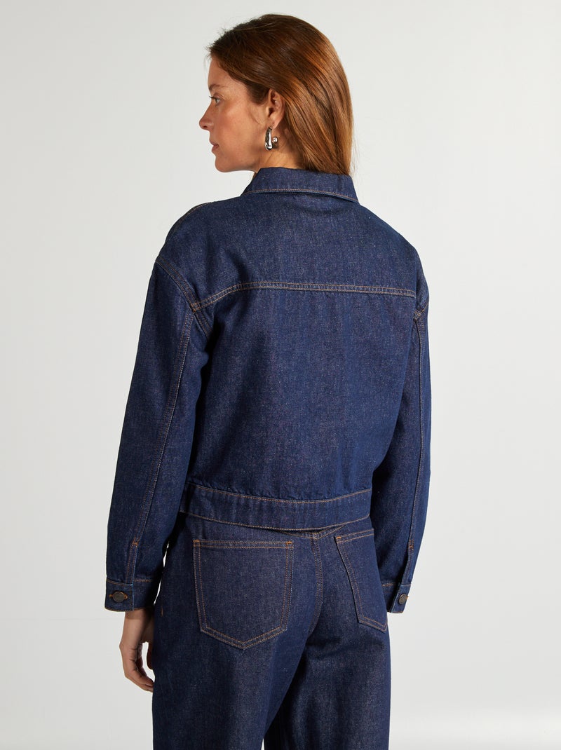 Giacca corta in jeans BLU - Kiabi