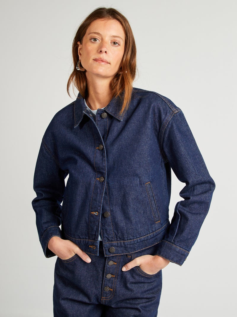 Giacca corta in jeans BLU - Kiabi