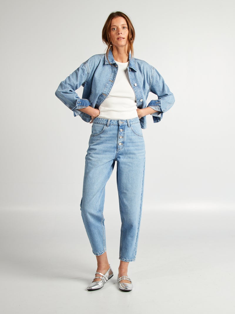 Giacca corta in jeans BLU - Kiabi