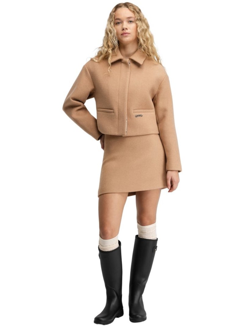 Giacca corta in lana da donna donna strodet-w sand Beige - Kiabi