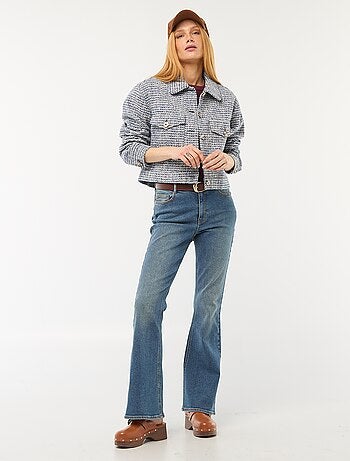 Giacca corta in tweed