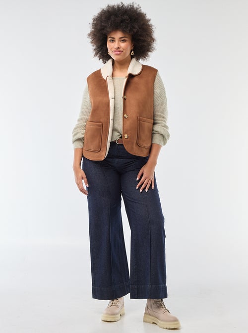 Giacca corta reversibile senza maniche - Kiabi Giacca corta reversibile senza maniche - Kiabi