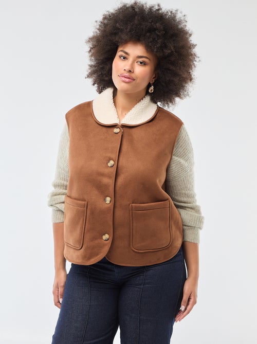 Giacca corta reversibile senza maniche - Kiabi Giacca corta reversibile senza maniche - Kiabi