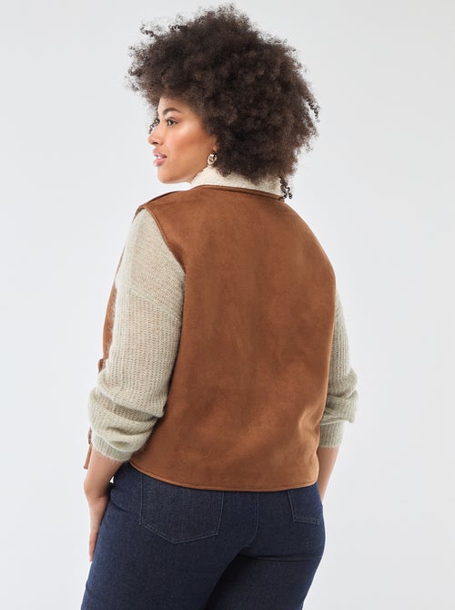 Giacca corta reversibile senza maniche - Kiabi Giacca corta reversibile senza maniche - Kiabi