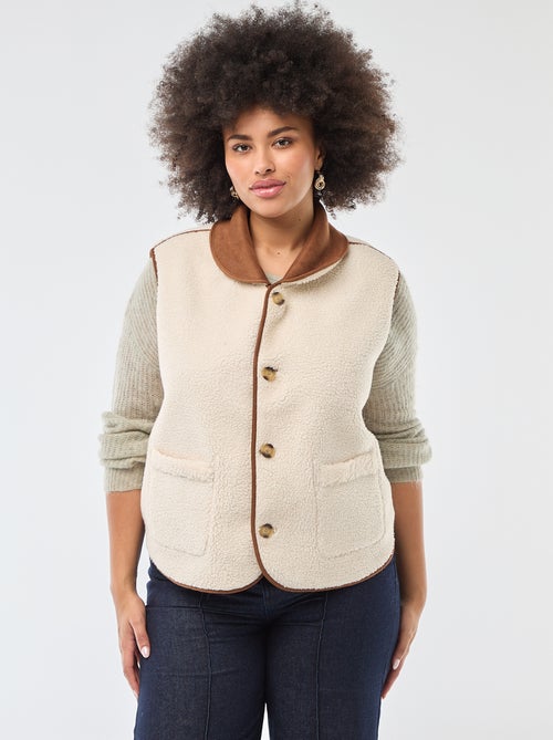 Giacca corta reversibile senza maniche - Kiabi Giacca corta reversibile senza maniche - Kiabi