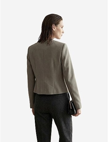 Giacca corta sartoriale in tweed con bottoni my fashion