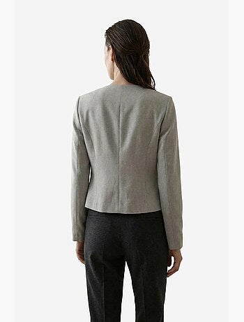 Giacca corta sartoriale in tweed con bottoni my fashion