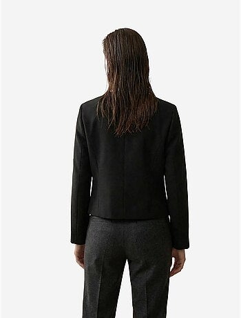 Giacca corta sartoriale in tweed con bottoni my fashion