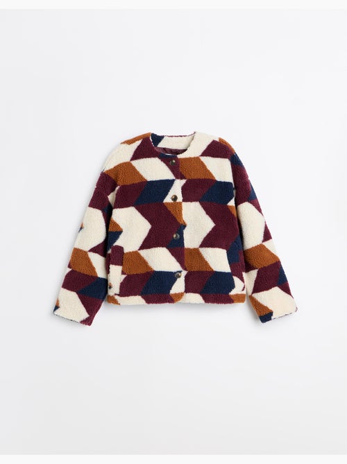 Giacca corta sherpa, mo fashion - Kiabi Giacca corta sherpa, mo fashion - Kiabi