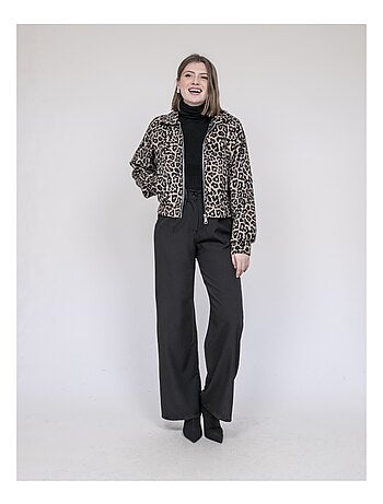 Giacca corta stampa leopardo UMADIE
