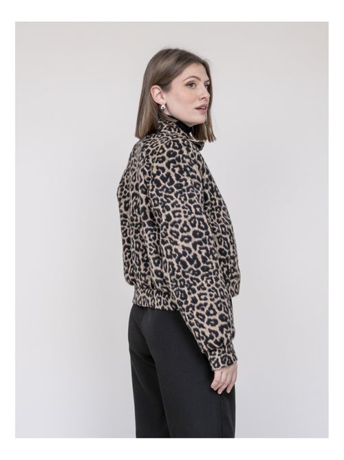 Giacca corta stampa leopardo UMADIE - Kiabi