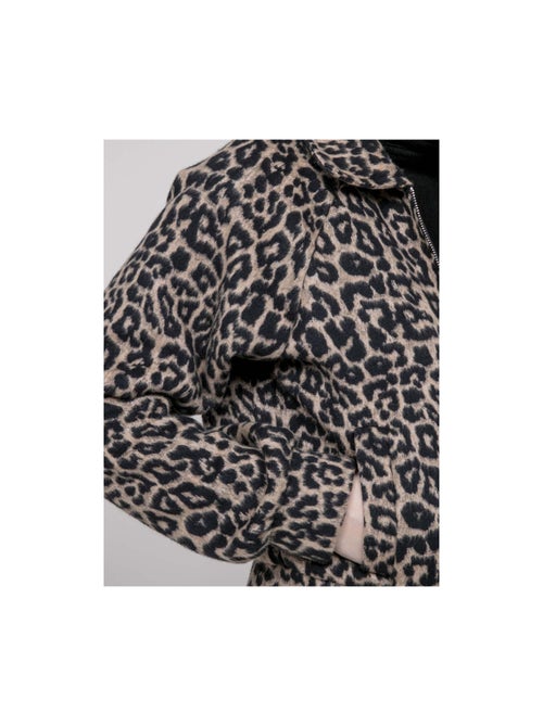 Giacca corta stampa leopardo UMADIE - Kiabi