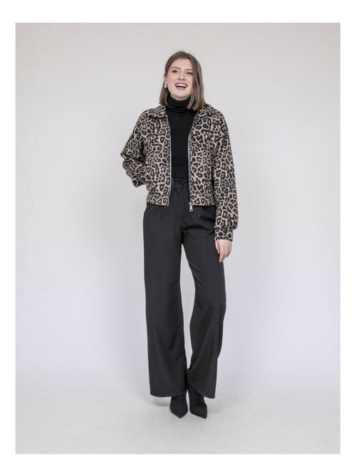 Giacca corta stampa leopardo UMADIE - Kiabi