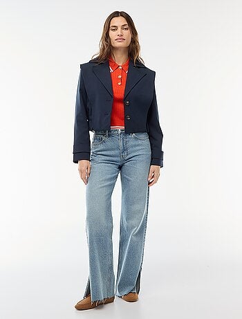 Giacca corta stile trench