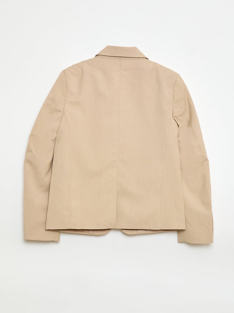 Giacca da abito slim fit tinta unita Beige - Kiabi