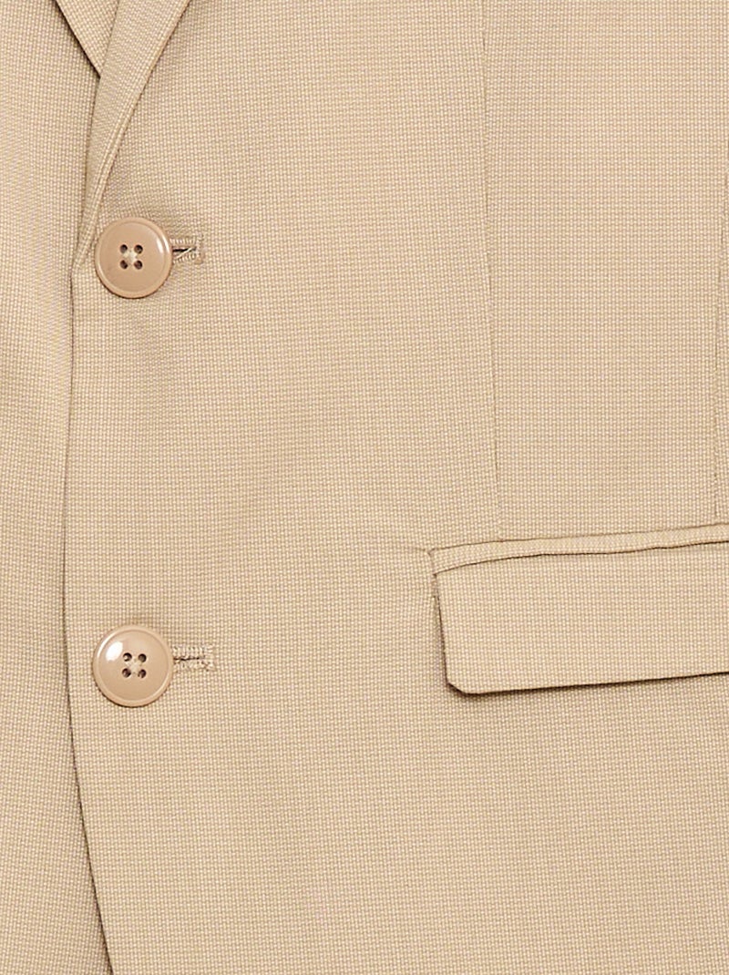 Giacca da abito slim fit tinta unita Beige - Kiabi