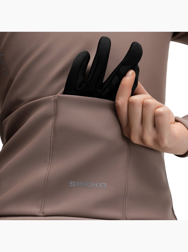 Giacca da ciclismo softshell da donna ciclismo donna j1-w bordala Marrone - Kiabi