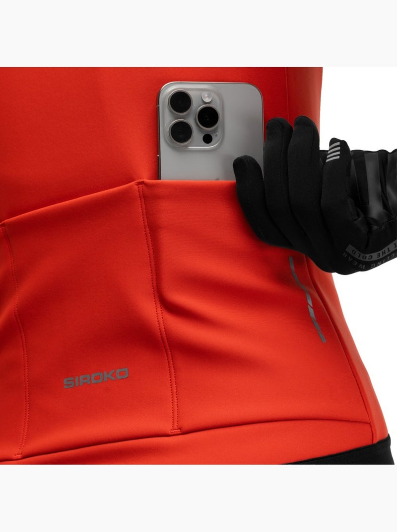 Giacca da ciclismo softshell da donna ciclismo donna j1-w plange Rosso - Kiabi