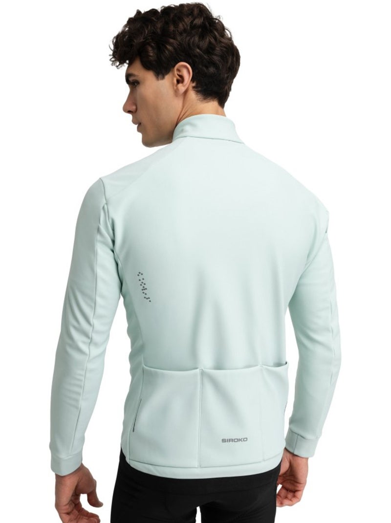 Giacca da ciclismo softshell da uomo ciclismo uomo j1 crostis Verde - Kiabi