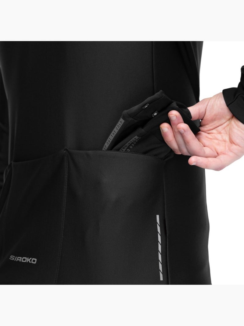 Giacca da ciclismo softshell da uomo ciclismo uomo j1 furkapass Nero - Kiabi