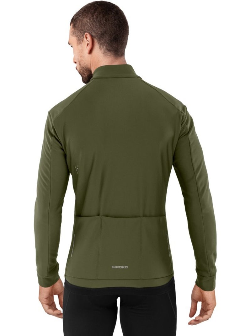 Giacca da ciclismo softshell da uomo ciclismo uomo j1 khangai Verde - Kiabi