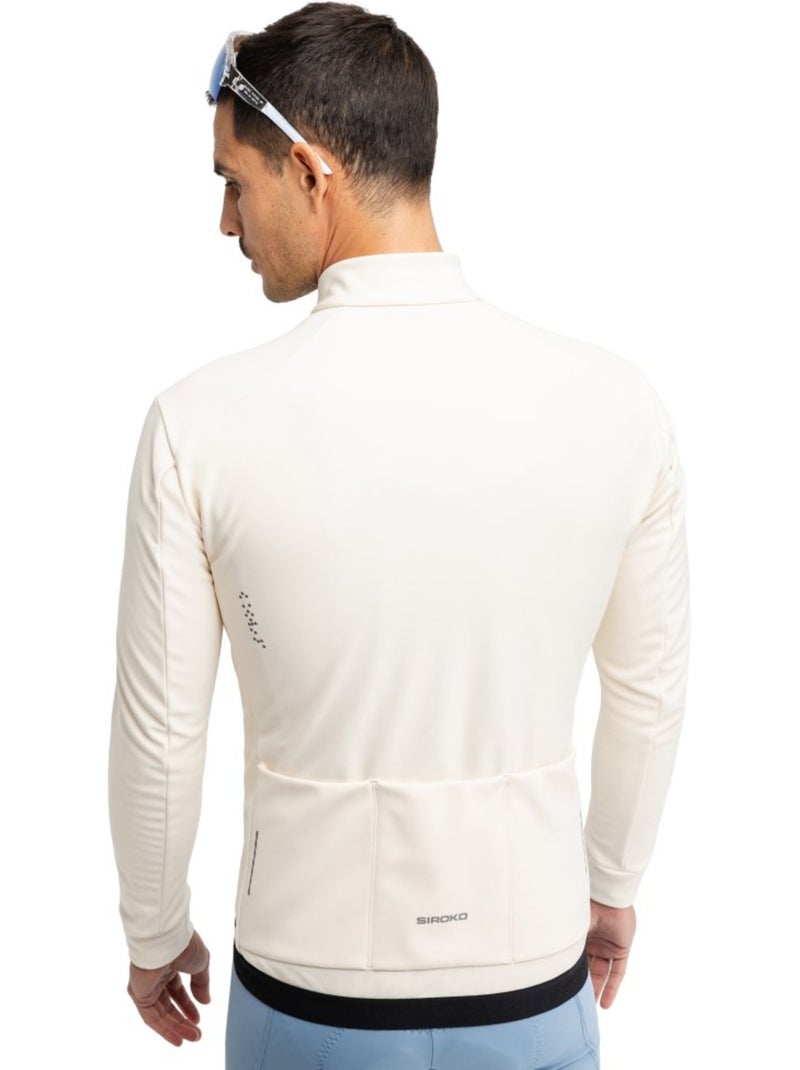 Giacca da ciclismo softshell da uomo ciclismo uomo j1 naranco Beige - Kiabi