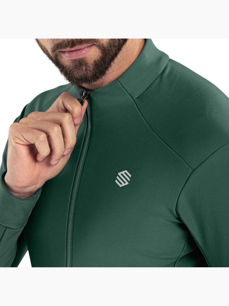 Giacca da ciclismo softshell da uomo ciclismo uomo j1 ordino Verde scuro - Kiabi