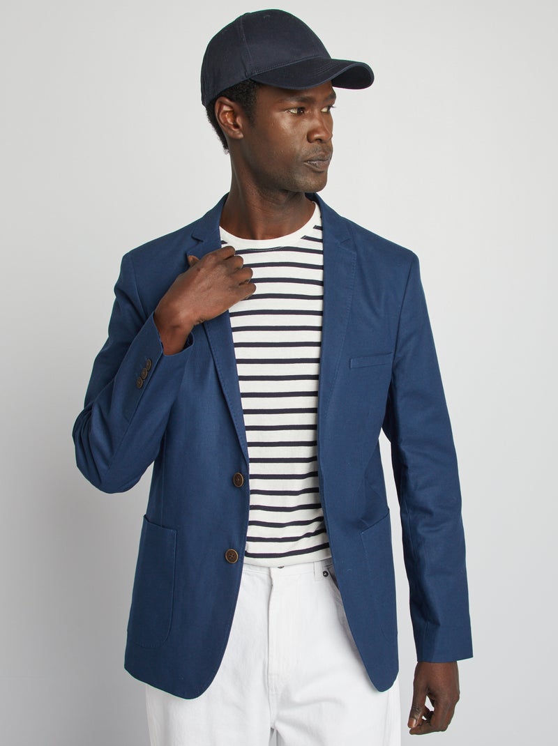 Giacca da completo aderente / Slim fit blu - Kiabi