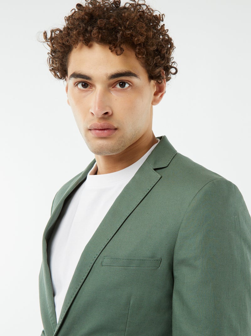 Giacca da completo aderente / Slim fit VERDE - Kiabi