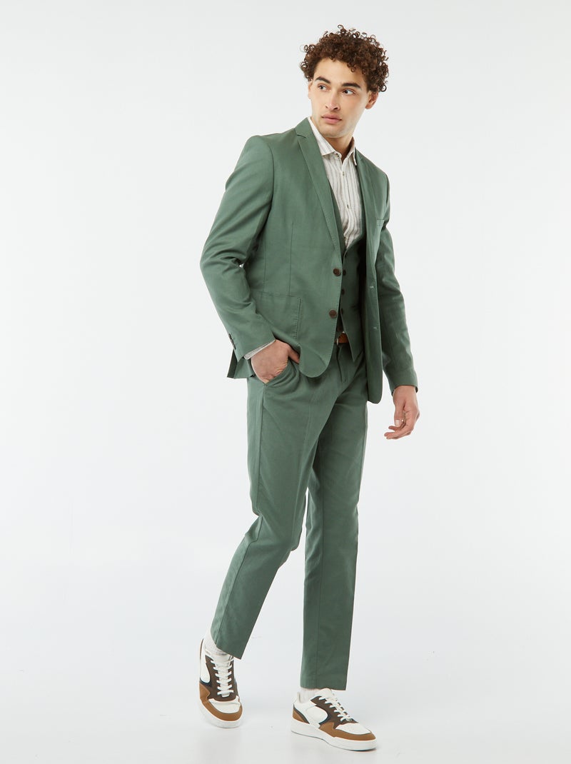 Giacca da completo aderente / Slim fit VERDE - Kiabi