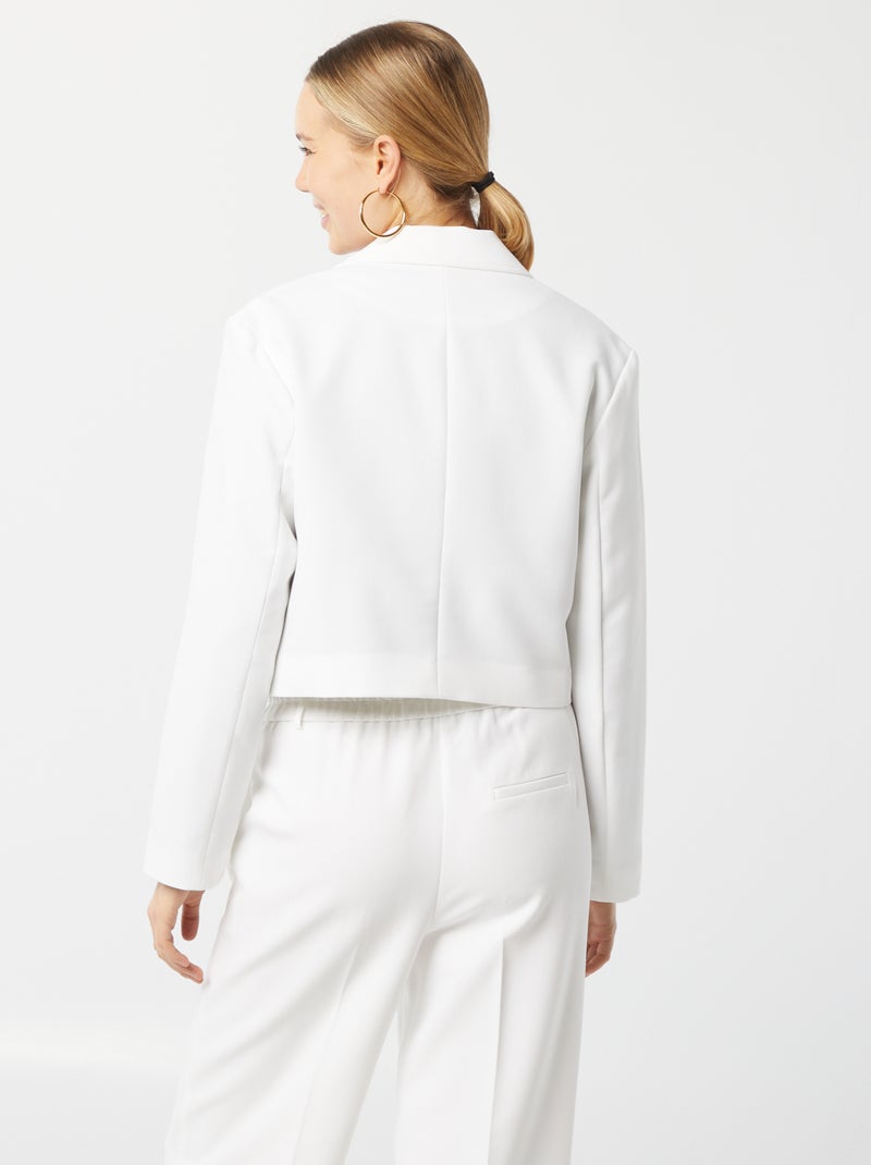 Giacca da completo cropped bianco - Kiabi