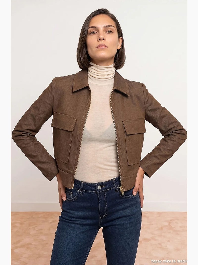 Giacca da donna dilvin Marrone - Kiabi